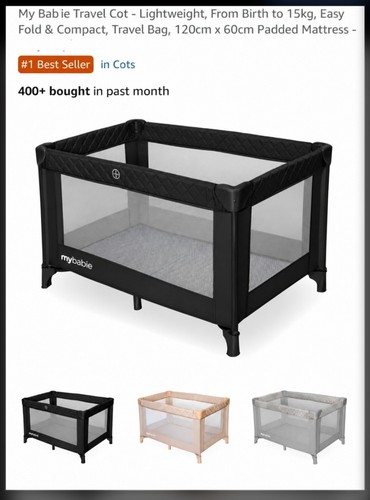 Babiie mbtc1 travel cot - my,