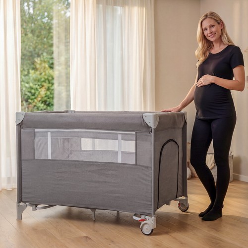 Baby crib with mattress - crib,