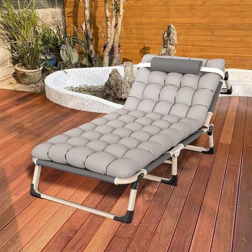 Folding camping bed heavy duty - bed,