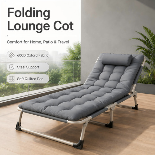 Folding camping bed single - folding,