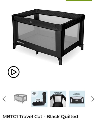 Babiie travel cot - babiie,