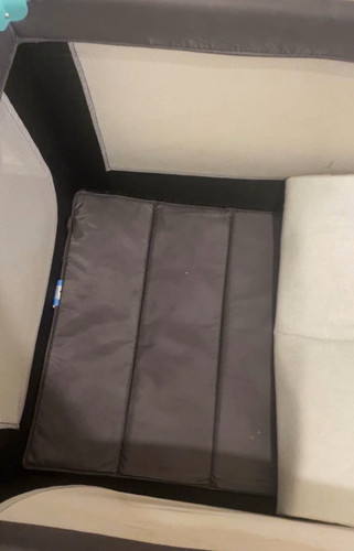 Portable grey rectangular baby - portable,