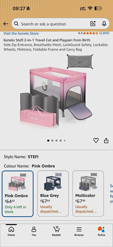 Lionelo stefi 1 travel - stefi, 2-in-1