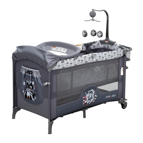 Travel cot convertible - 5,