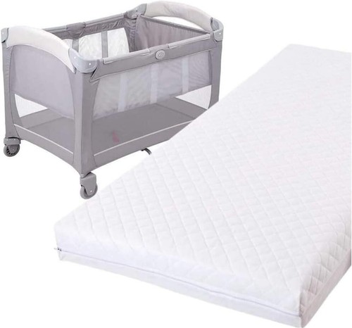 New quilted travel cot - quilted,